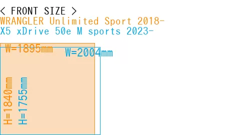 #WRANGLER Unlimited Sport 2018- + X5 xDrive 50e M sports 2023-